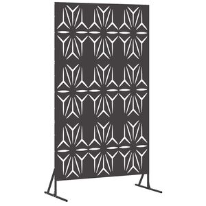 vidaXL Ekran prywatności 100 x 50 x 180 cm Stal Czarny