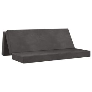 vidaXL Składana Sofa Ł&oacute;żko 180 x 67 x 45 cm ciemnoszary