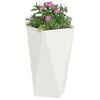 vidaXL Donica 2 pcs Biały 40 x 40 x 75 cm Stal