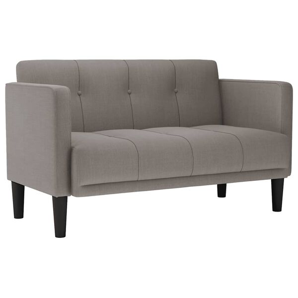 vidaXL Sofa dwuosobowa Taupe 111 cm Tkanina