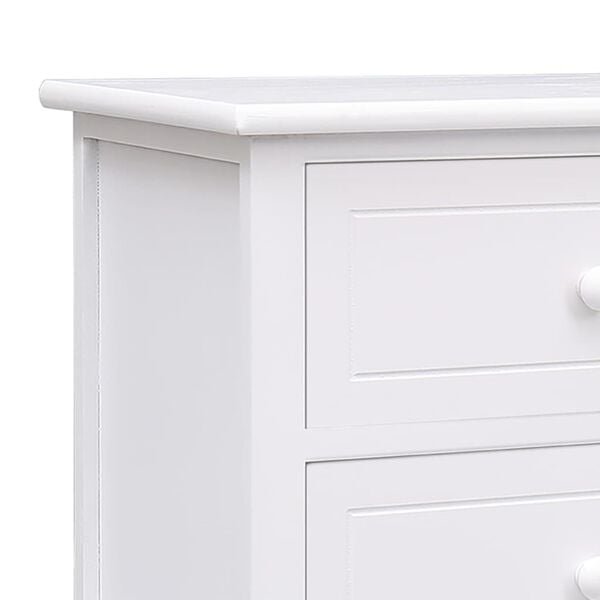 vidaXL Szafka pod TV, biała, 108x30x40 cm, drewno paulownia