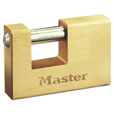 Master Lock Kłódka zbrojona, trwały mosiądz, 85 mm, 608EURD