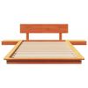 vidaXL Ramka łóżka Brązowy 75 x 190 cm drewno