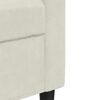 vidaXL Sofa 2-osobowa, kremowy, 140 cm, tapicerowana aksamitem