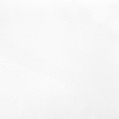 vidaXL Zagłówek uszak, biały, 203x23x118/128 cm, sztuczna skóra