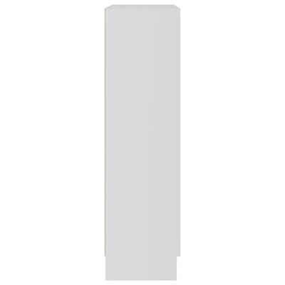 vidaXL Witryna, biała, 82,5x30,5x115 cm, płyta wiórowa