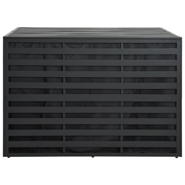 vidaXL Skrzynia ogrodowa z aluminium, 150x100x100 cm, antracytowa