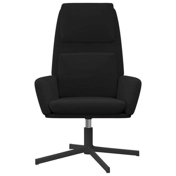 vidaXL Fotel, czarny, obity aksamitem