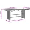 vidaXL Zestaw do jadalni w ogrodzie z poduszką 7 pcs Beżowy polirattan