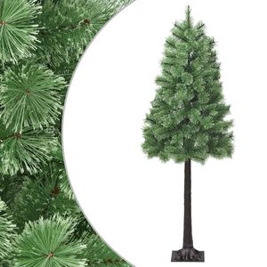 vidaXL Sztuczna choinka z zawiasami 120 cm PVC i Metal zielony