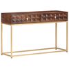 vidaXL Stolik konsolowy 122x36x75 cm, lite drewno mango