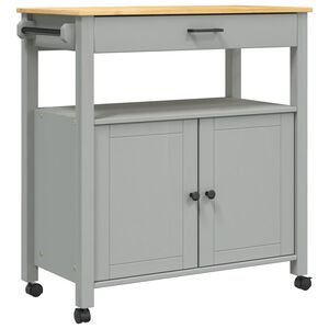 vidaXL W&oacute;zek kuchenny MONZA, 84x40x88,5 cm, lite drewno sosnowe