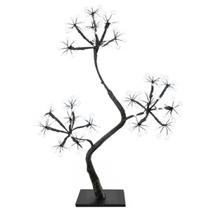 vidaXL Choinka LED w kształcie litery S 2 szt. Czarny 18 x 18 x 45 cm