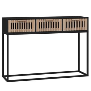 vidaXL Stolik konsolowy, czarny, 105x30x75 cm