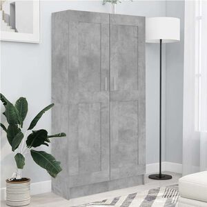 vidaXL Szafka, szarość betonu 82,5x30,5x150 cm materiał drewnopochodny
