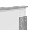vidaXL Zagł&oacute;wek Szary Sonoma 200 cm Materiał drewnopochodny