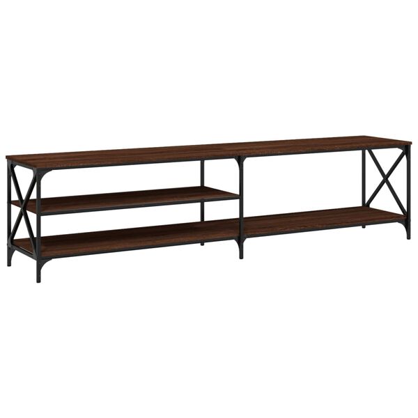 vidaXL Szafka pod telewizor, brązowy dąb, 200x40x50 cm
