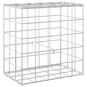 vidaXL Gabion z drutu 3,5 mm i siatką 10x10 cm 50x30x50 cm