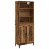 vidaXL Highboard 2 pcs Stare drewno Materiał drewnopochodny