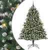 vidaXL Sztuczna choinka Zielony 240 cm PVC, plastik i stal