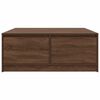 vidaXL Stolik kawowy z szufladami Brązowy Dąb 100x100x40 cm