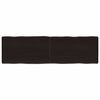 vidaXL Blat ciemnobrązowy 140x40x(2-6) cm drewno z naturalną krawędzią