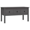 vidaXL Stolik kawowy, szary, 102x49x55 cm, lite drewno sosnowe