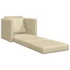 vidaXL Sofa Bed 60cm Kremowy tkanina
