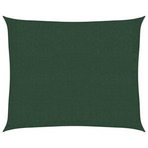 vidaXL Żagiel przeciwsłoneczny, 160 g/m&sup2;, ciemnozielony, 2,5x3 m, HDPE