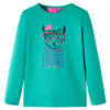 Koszulka dziecięca z długimi rękawami, jasnozielona, 104