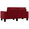 vidaXL 2-osobowa sofa, kolor czerwonego wina, tapicerowana tkaniną