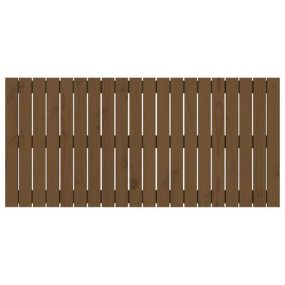 vidaXL Wezgłowie łóżka, miodowy brąz, 127,5x3x60 cm, drewno sosnowe