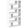 vidaXL Regał, biały, 100x33x187,5 cm, materiał drewnopochodny