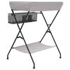 vidaXL Stolik do przewijania, jasnoszary, żelazny