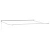 vidaXL Markiza zwijana Czarny 400 &times; 300 cm Poliester i aluminium