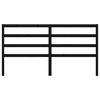 vidaXL Wezgłowie łóżka, czarne, 186x4x100 cm, lite drewno sosnowe