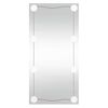 vidaXL Lustro ścienne z LED, 30x60 cm, szklane, prostokątne