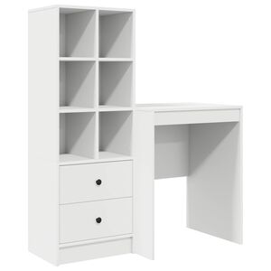 vidaXL Biurko Biały 145,5 x 40 x 127 cm 2 szt.