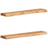 vidaXL P&oacute;łki ścienne 2 szt. 80x20x3,5 cm Drewno lite Akacja