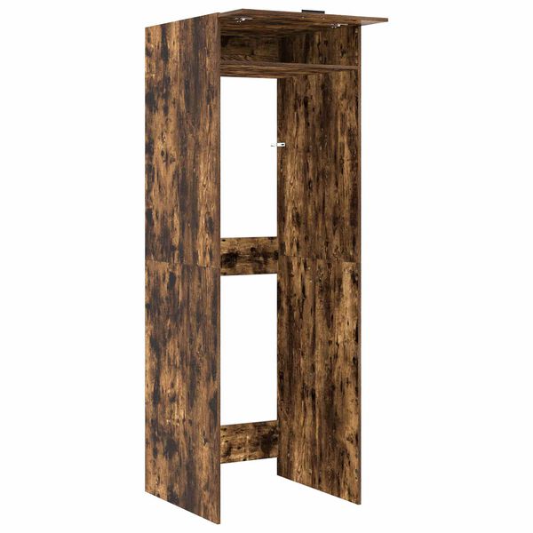 vidaXL Szafka na pralkę z drzwiami Dąb wędzony 67,5 x 68 x 200 cm