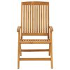 vidaXL Rozkładane krzesła ogrodowe z poduszkami, 8 szt., drewno tekowe