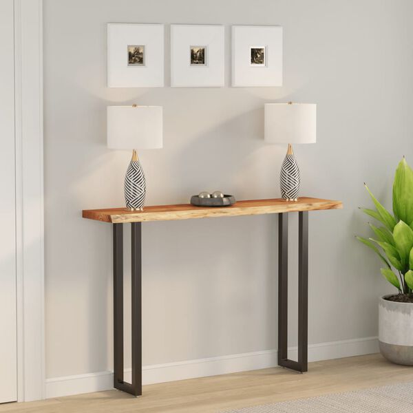 vidaXL Blat do stołu, 140x30x3,8cm, drewno akacjowe, naturalna krawędź