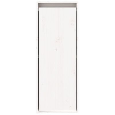 vidaXL Szafka ścienna, biała, 30x30x80 cm, lite drewno sosnowe