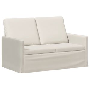 vidaXL Sofa dwuosobowa kremowy 130 x 81 x 82 cm Welur
