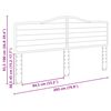 vidaXL Zagł&oacute;wek Szary Sonoma 200 cm Materiał drewnopochodny