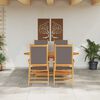 vidaXL Zestaw do jadalni w ogrodzie 5 pcs Antracyt Lite Drewno Akacji