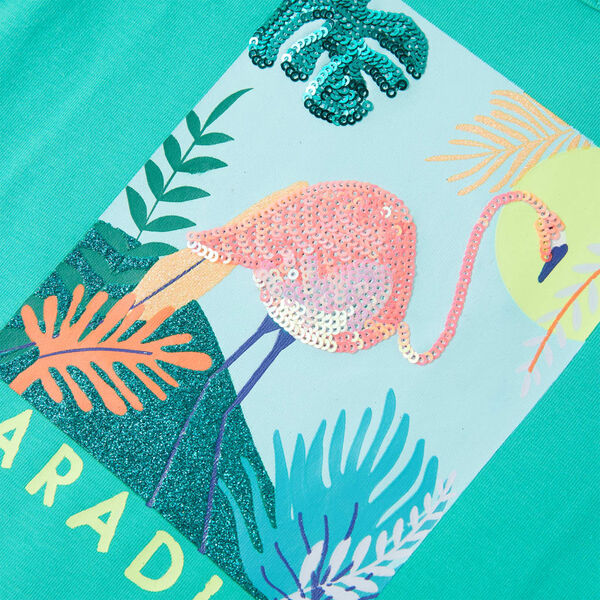 Koszulka dziecięca, miętowa, 116