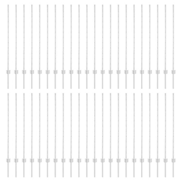 vidaXL Słupki ogrodzeniowe 88 pcs Srebrny 160 cm Stal