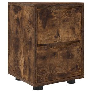 vidaXL Stolik nocny Dąb wędzony 30,5 x 30 x 43 cm Drewno inżynieryjne