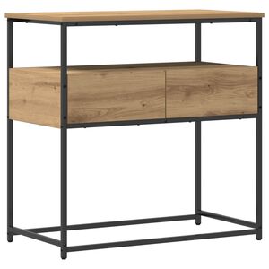 vidaXL Konsola Dąb rzemieślniczy 75 x 40 x 75 cm Drewno inżynieryjne